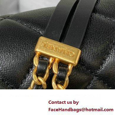 Chanel Lambskin  &  Gold-Tone Metal Mini Flap Bag AS4340 Black 2023